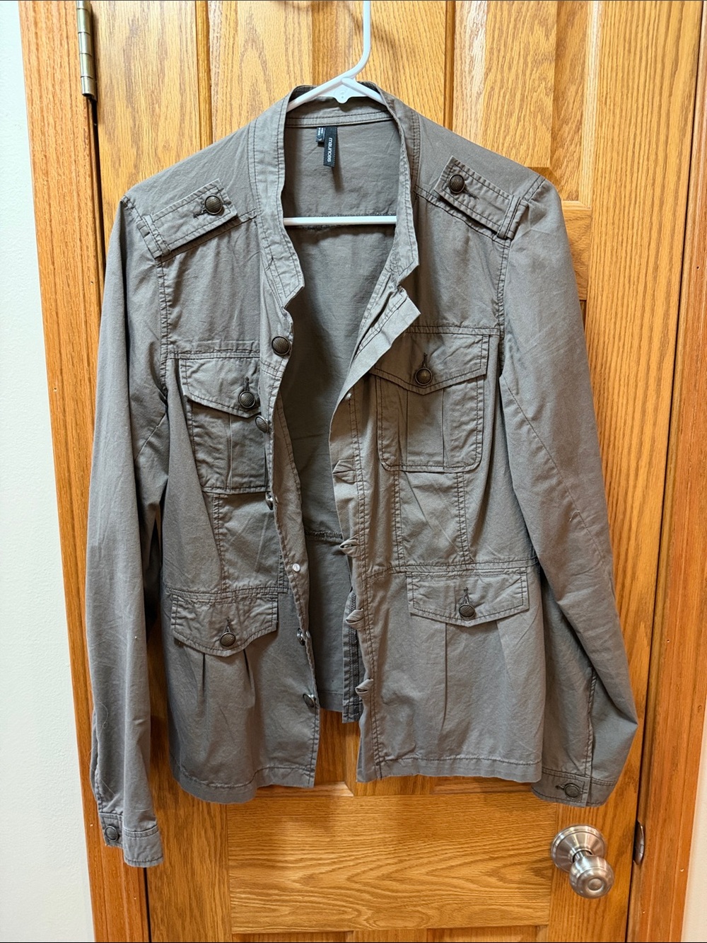 Maurices Olive Gray Military-Style Field Jacket